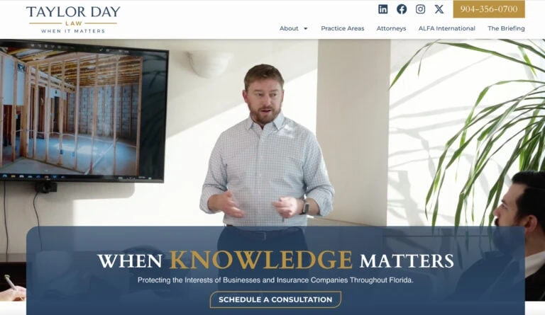 Taylor Day Law Firm Rebrand & Website Refresh